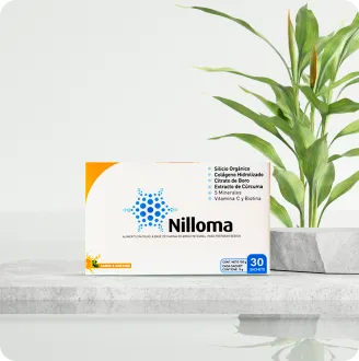 Caja de Nilloma sobre fondo blanco